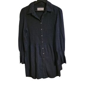 Double D Ranch Black Textured Tunic Shirt